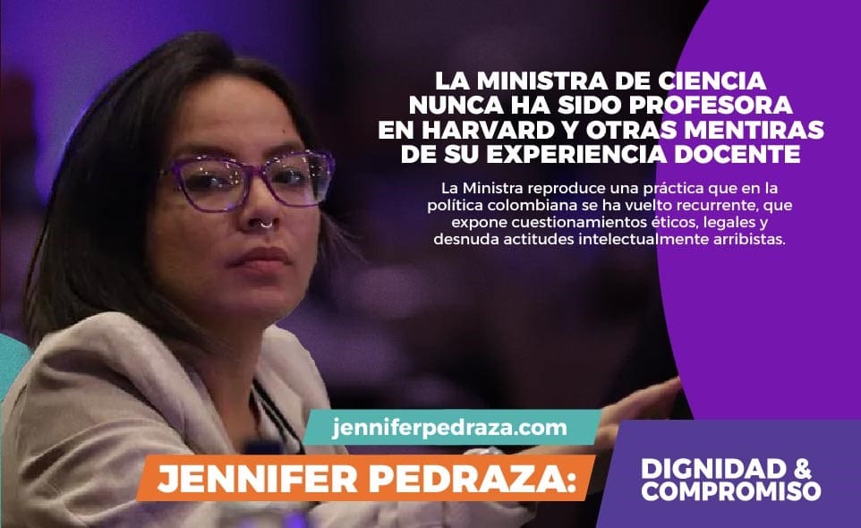 Ministra Ciencias nunca ha sido profesora en Harvard Jennifer Pedraza
