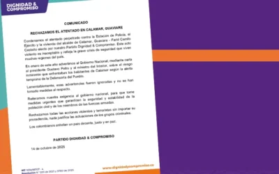 Rechazamos el atentado en Calamar, Guaviare