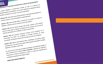 Dignidad & Compromiso Atlántico inscribió lista a cámara de representantes