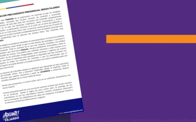 Declaración del precandidato presidencial Sergio Fajardo