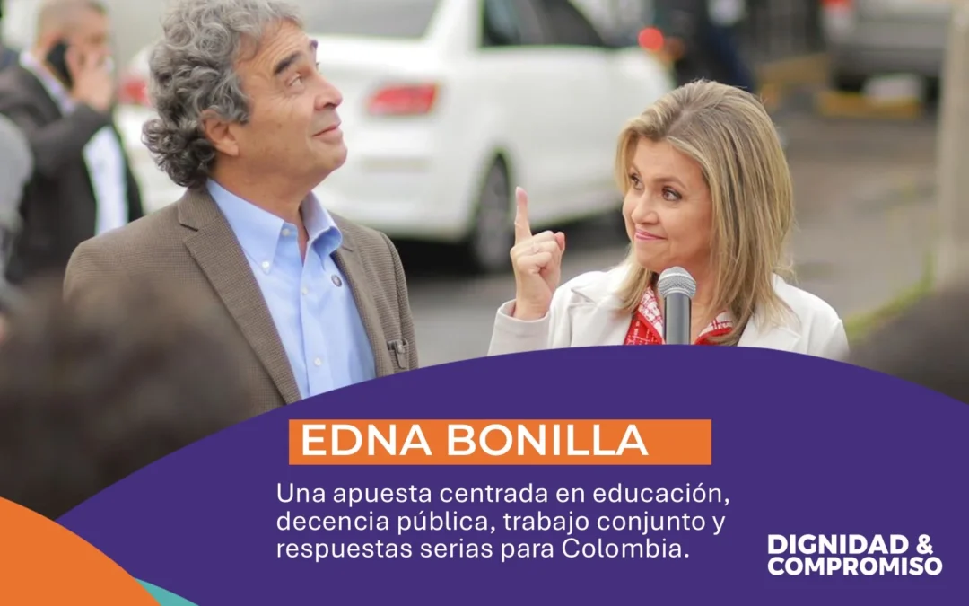 Sergio Fajardo, presentó a Edna Bonilla para una fórmula de educación, acuerdos y respeto
