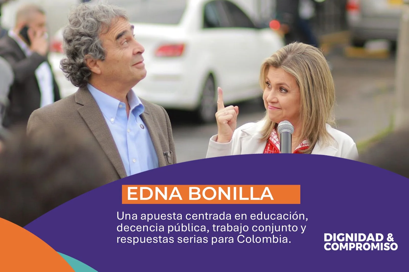 Edna Bonilla para una fórmula de educación, acuerdos y respeto